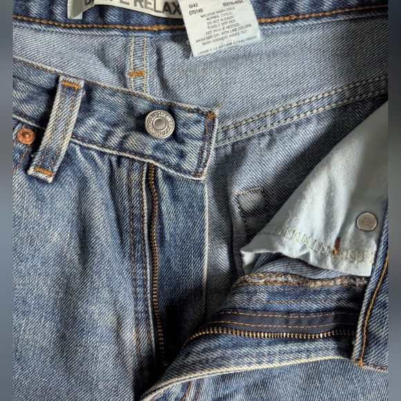 Vintage | Levi's Relaxed Fit 100% Cotton Denim Tapered Jeans - Picture 12 of 12
